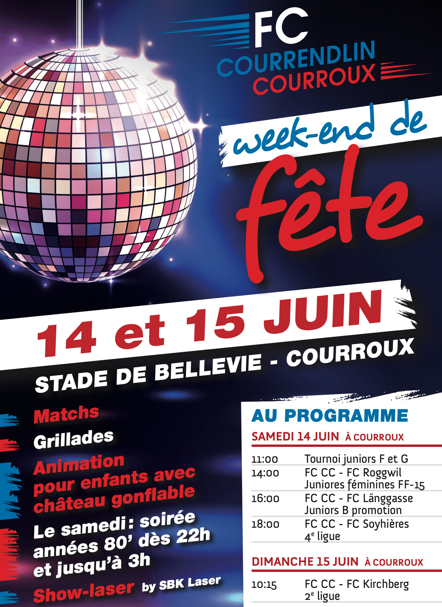Weekend de fête du FC Courrendlin Courroux