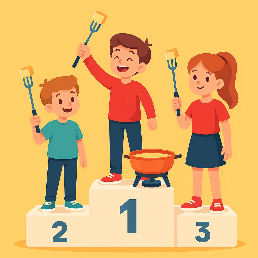 Podium meilleurs vendeurs de fondue